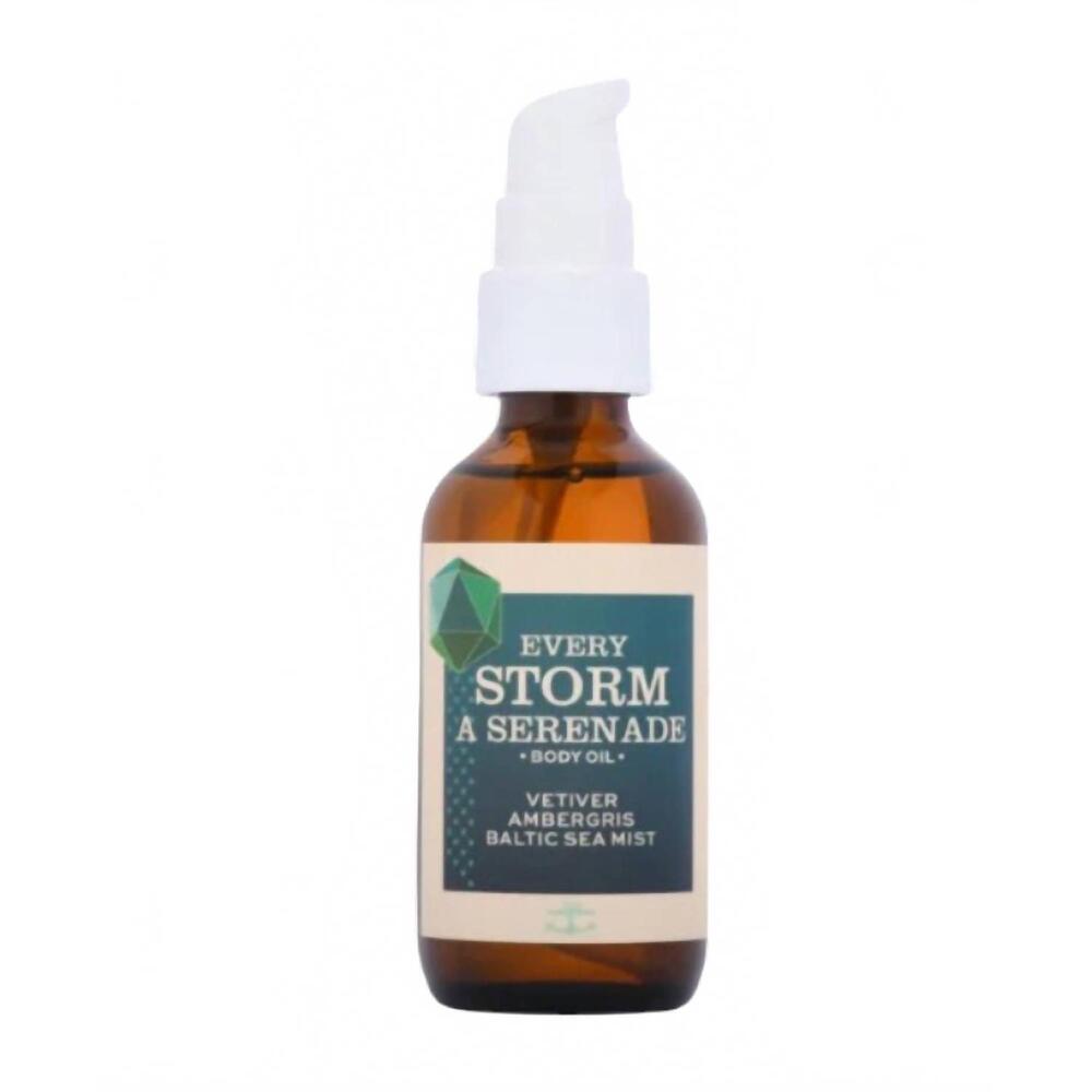 NEW IMAGINARY AUTHORS women's every storm a serenade hydrating body oil in blue